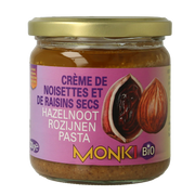 Monki Hazelnoten-rozijnenpasta eko bio 330.00 Gram