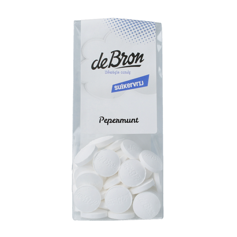 De Bron Pepermunt suikervrij 80 Gram