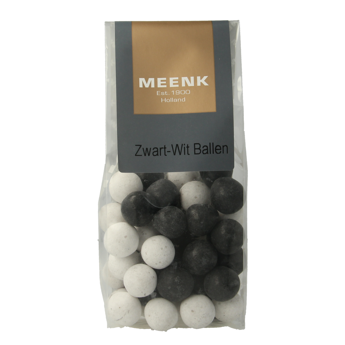 Meenk Zwart wit ballen 170.00 Gram
