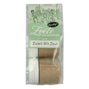 Kindly's Zwart wit potjes zout 25 gram 2.00 Stuks