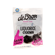 De Bron Muntendrop/liquorice coins suikervrij 100.00 Gram
