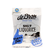 De Bron Klavertjes zout/salt liquorice suikervrij 100.00 Gram