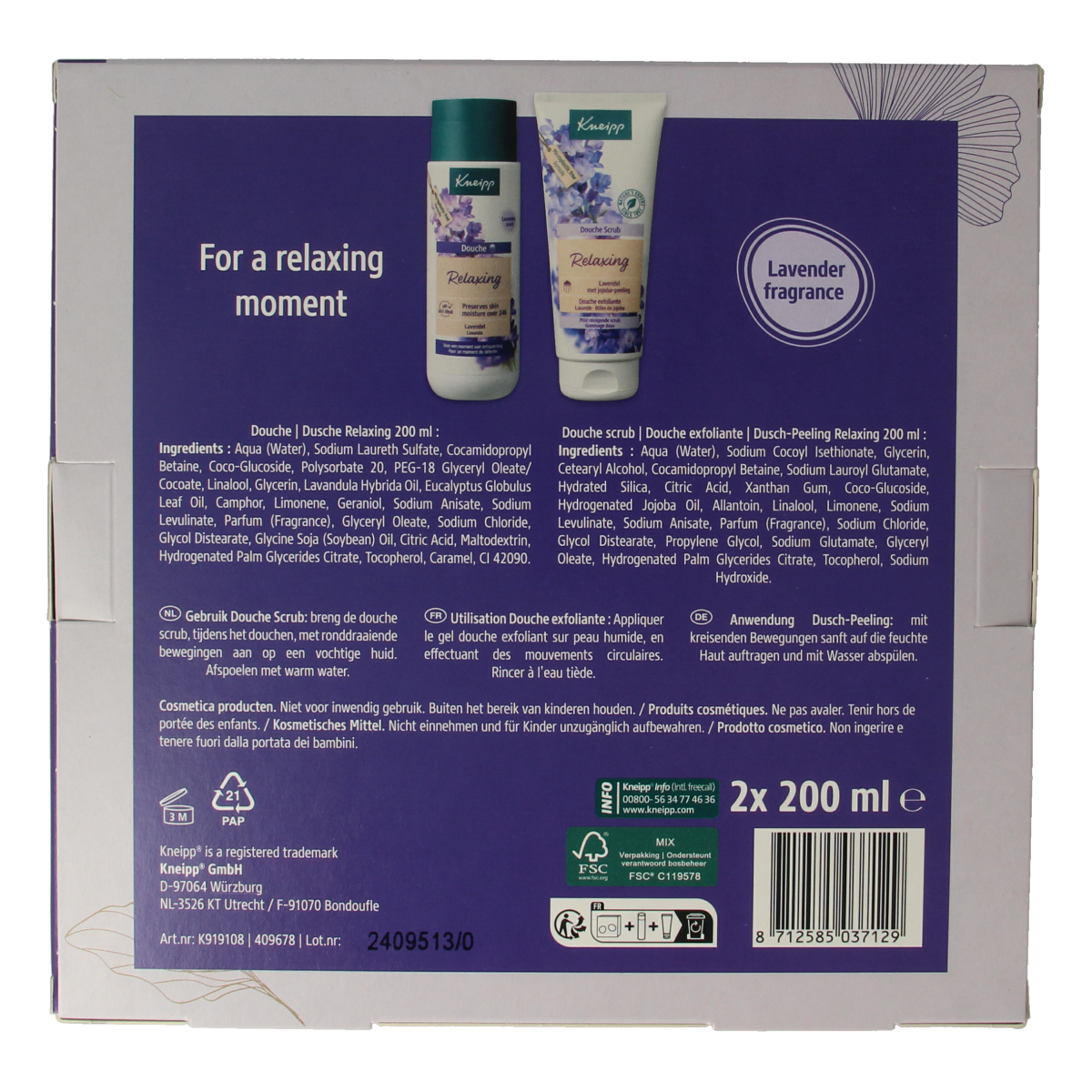 Kneipp Geschenkset relaxing favourite 1.00 Set
