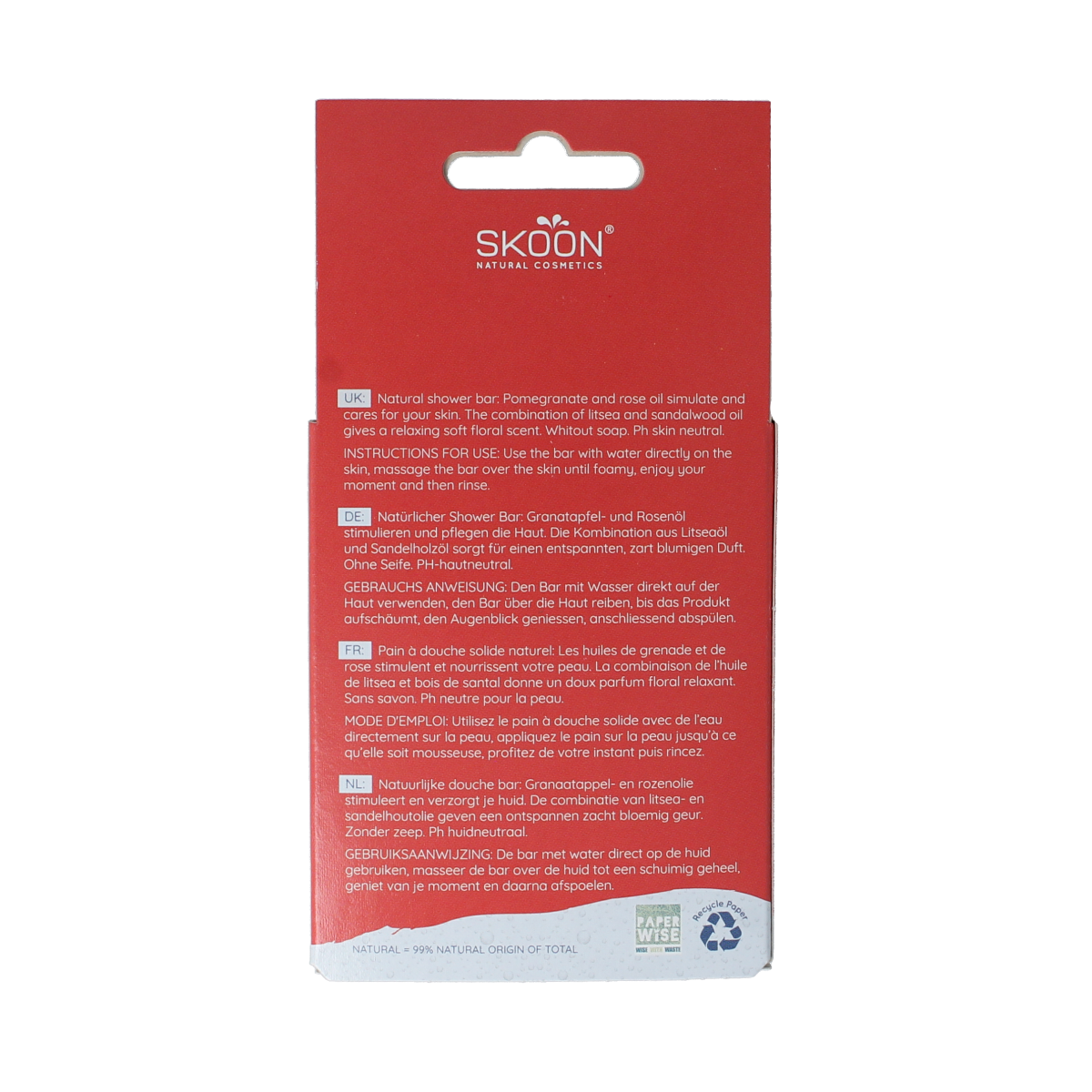 Skoon Solid shower flower power 90.00 Gram
