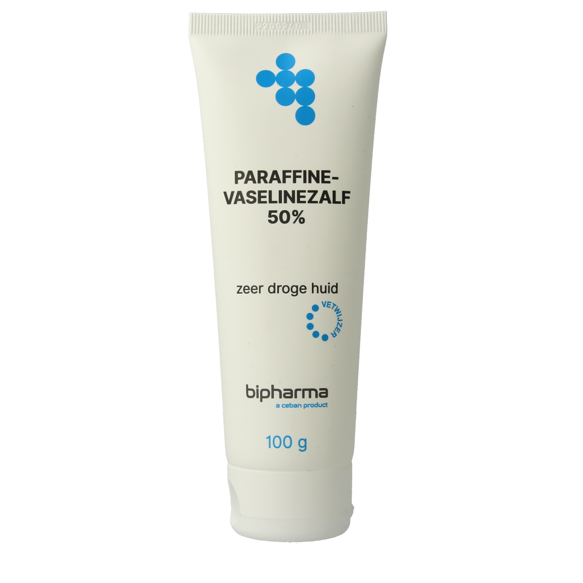 Bipharma Parafine-vaselinezalf 50% losse tube 100.00 Gram