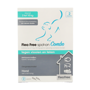 Flea Free Ectoline duo hond 2-10kg pipet 2 Stuks