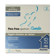 Flea Free Ectoline duo hond 20-40kg pipet 2 Stuks