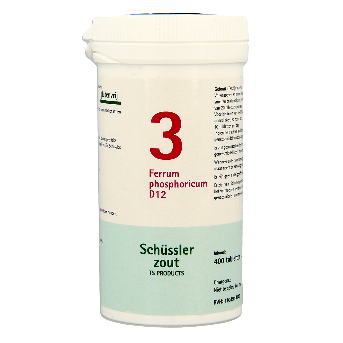 Pflüger Ferrum phosphoricum 3 D12 Schussler 400.00 Tabletten