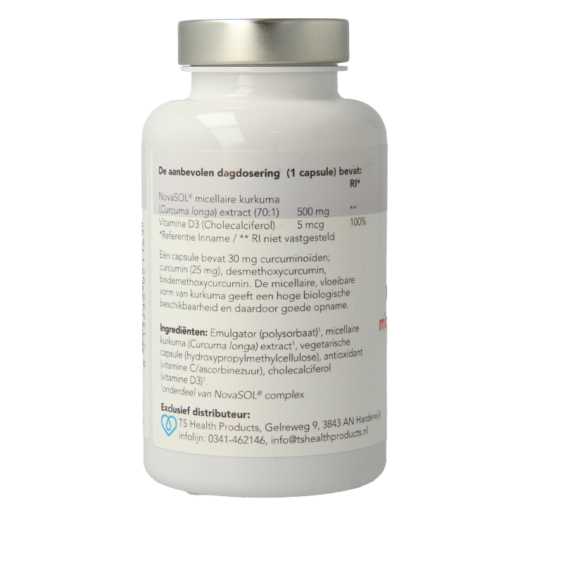 Epigenar Kurkuma forte micellaire curcumine 60 Vegetarische capsules