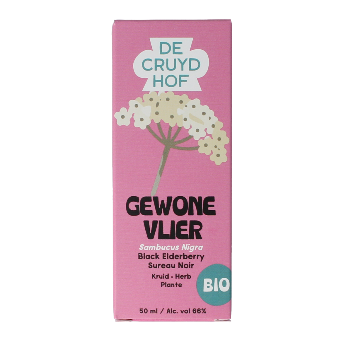 Cruydhof Sambucus nigra herb/gewone vlier bio 50.00 Milliliter