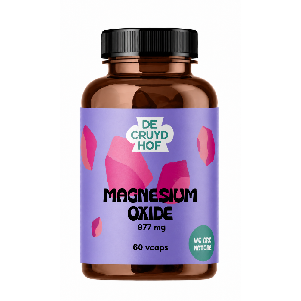 De Cruydhof De Cruydhof Magnesium oxide, 60 vcaps 60.00 Vegetarische capsules