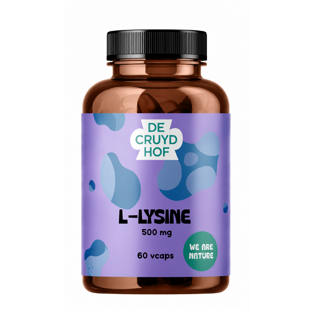 De Cruydhof De Cruydhof L-Lysine, 60 vcaps 60.00 Vegetarische capsules