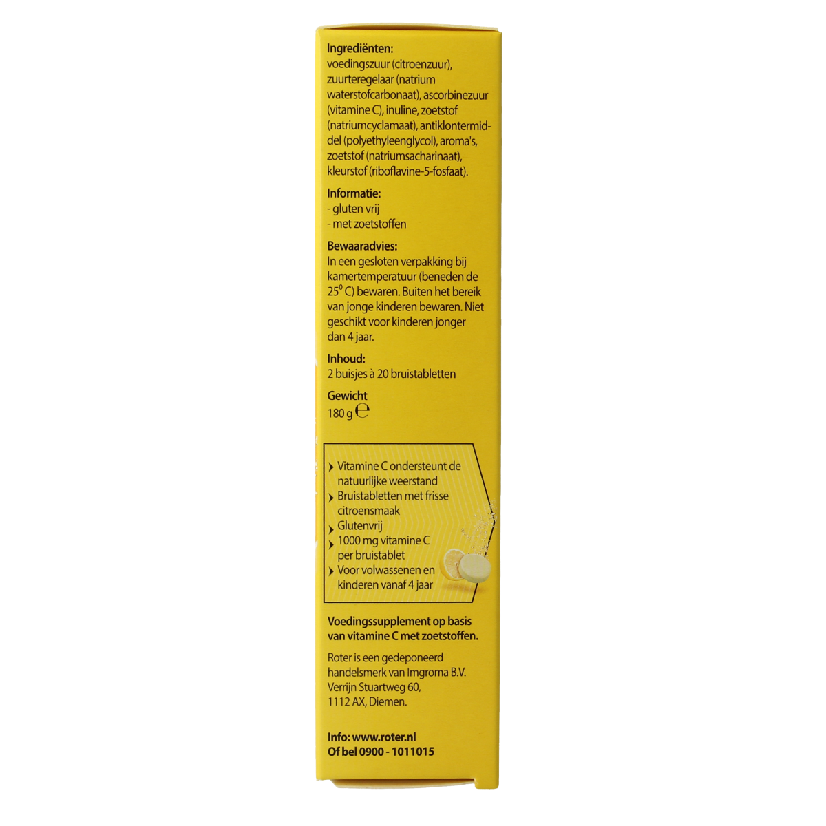 Roter Bruistabletten citroen vit C duopack 40.00 Bruistabletten