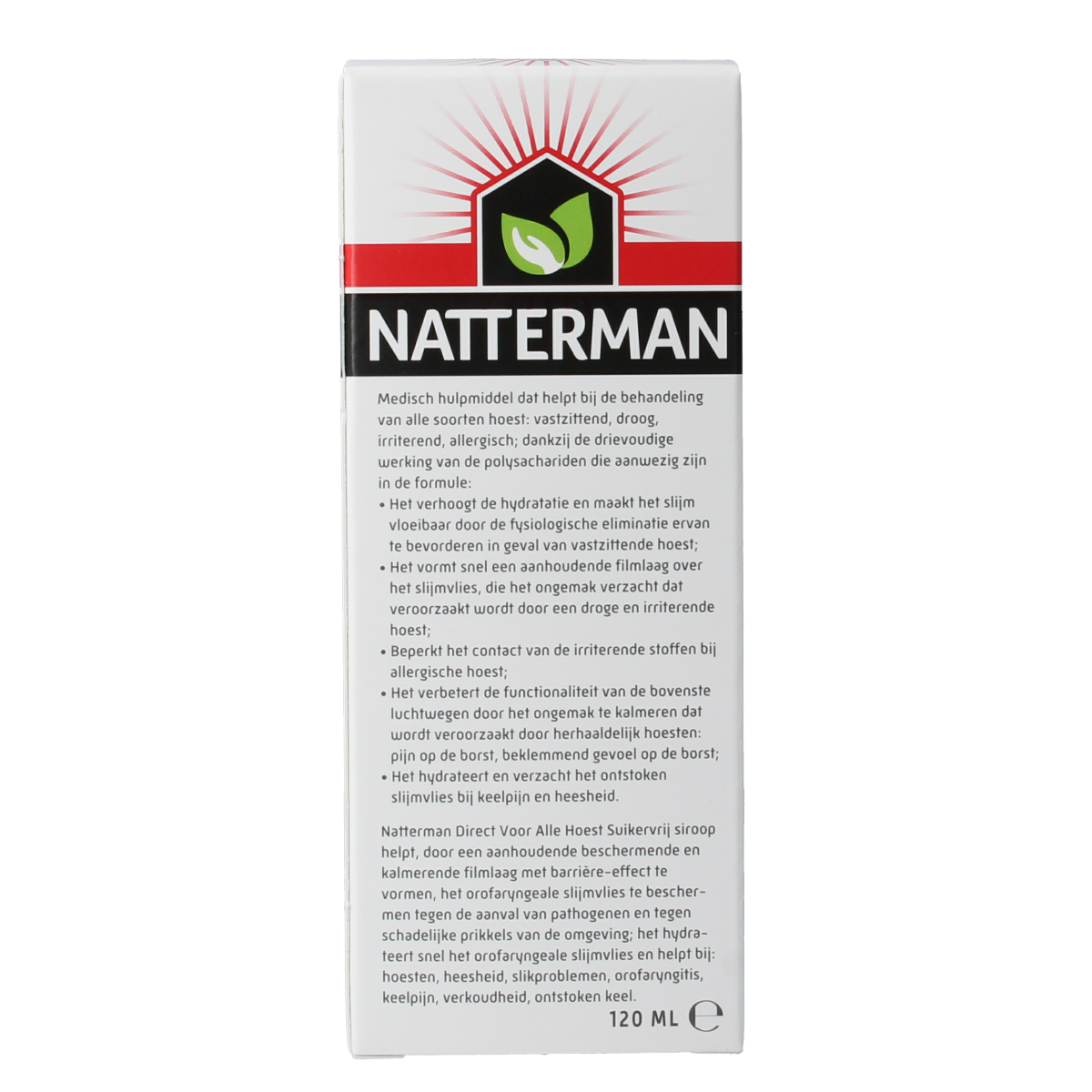 Natterman Hoest drank alle hoest suikervrij 120.00 Milliliter