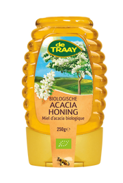 de Traay Acaciahoning knijpfles bio 250.00 Gram