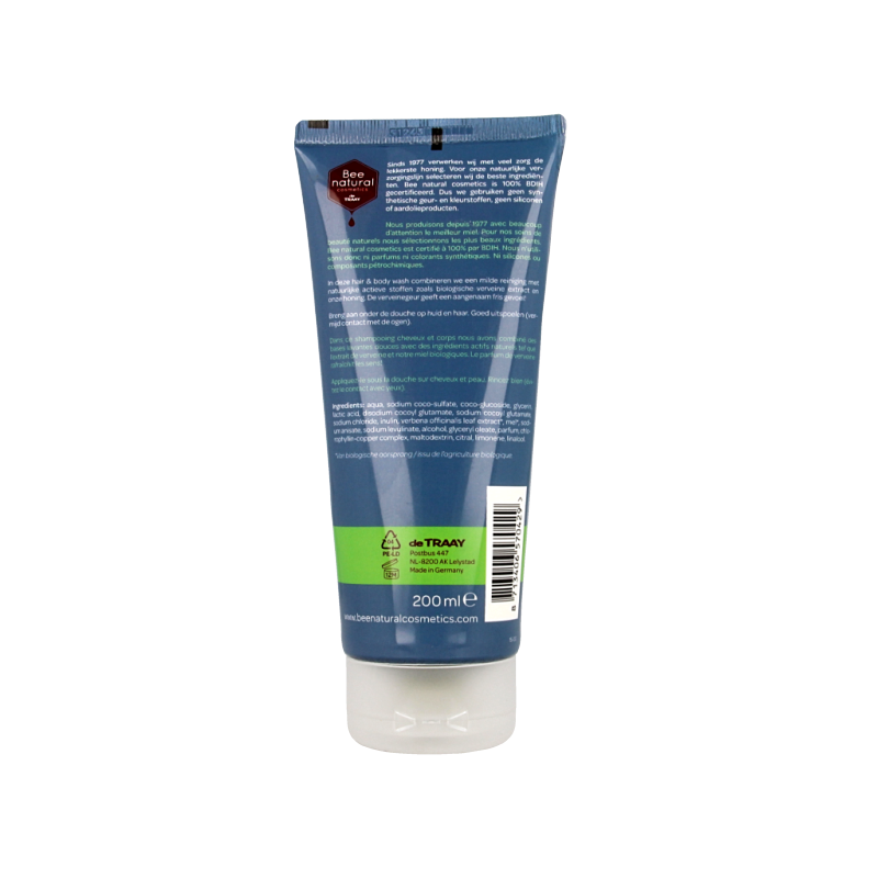 Traay Bee Honest Hair & body wash men verveine 200 Milliliter