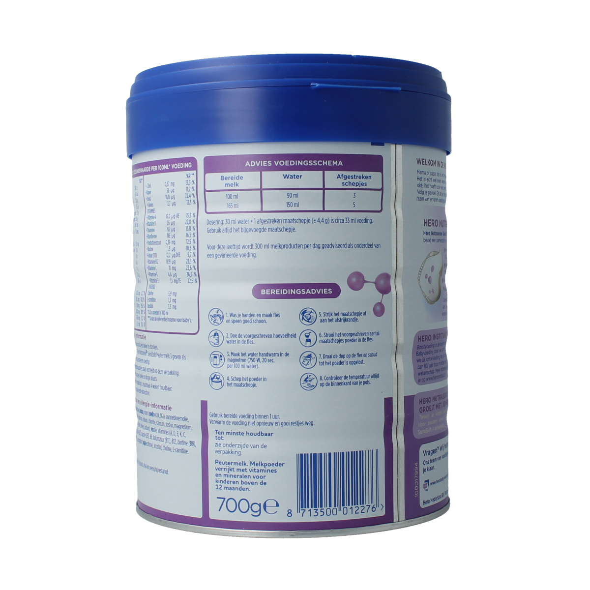 Hero SensiSoft peutermelk 3 (1+jr) 700.00 Gram