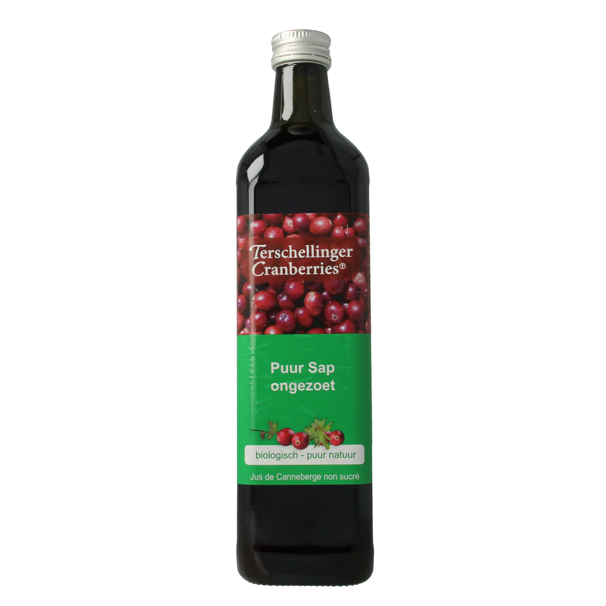 Terschellinger Cranberrysap ongezoet bio 750.00 Milliliter
