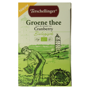 Terschellinger Groene thee cranberry bio 18.00 Zakjes