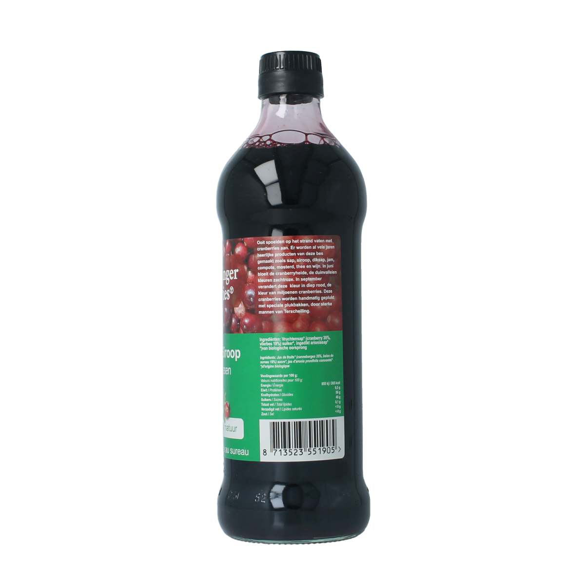 Terschellinger Cranberry-vlierbes siroop bio 500.00 Milliliter
