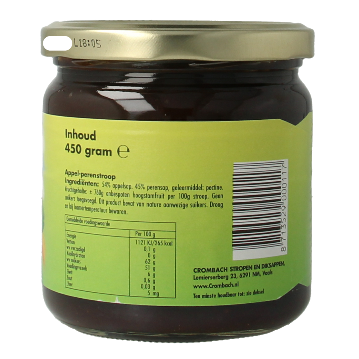 Crombach Appel perenstroop 450.00 Gram