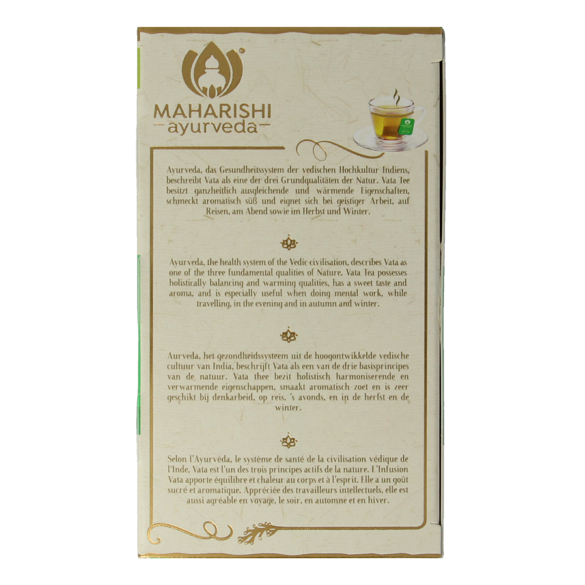 Maharishi Ayurv Vata theezakjes bio 15.00 Zakjes
