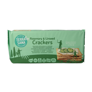 TerraSana Crackers rozemarijn & lijnzaad bio 250.00 Gram