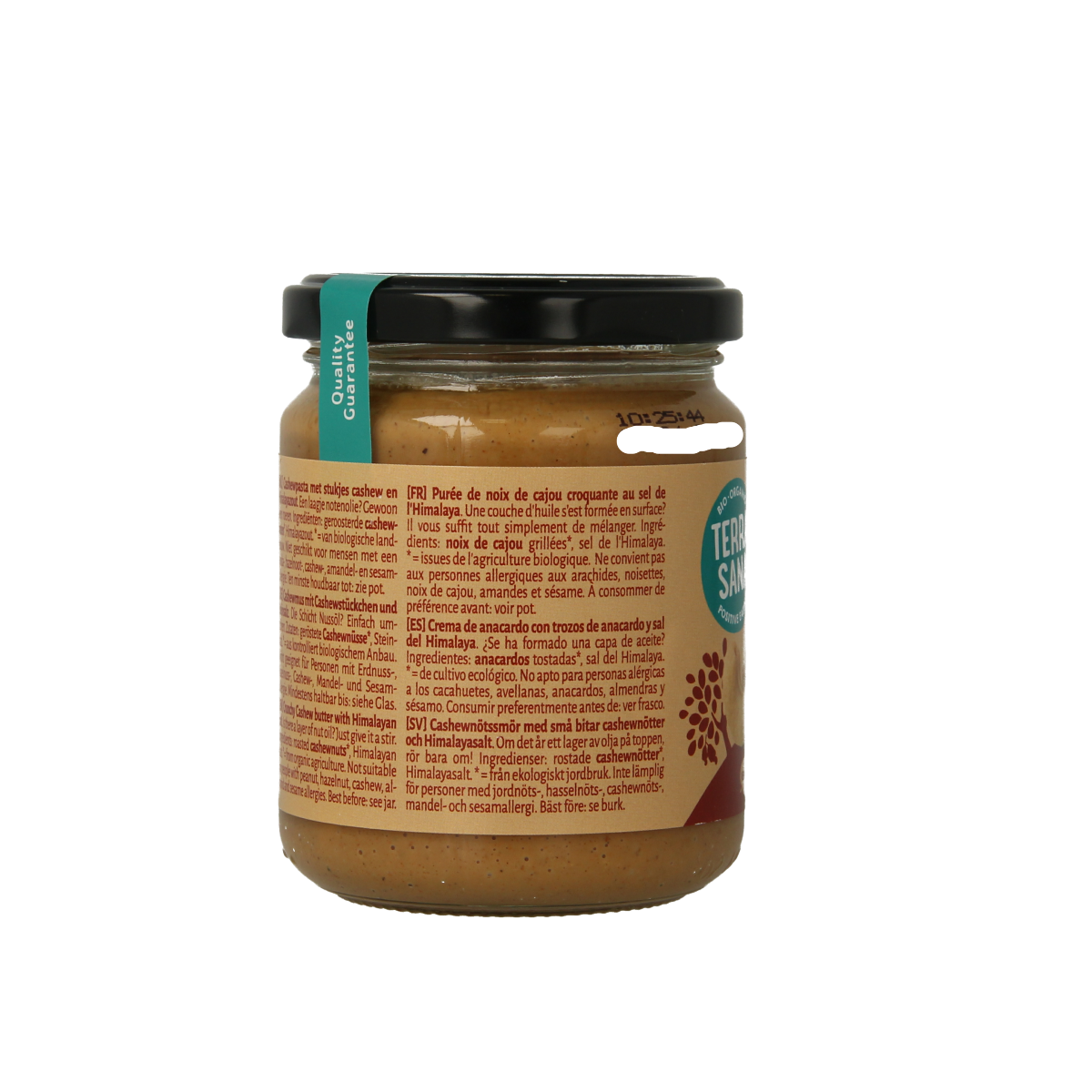 TerraSana Cashewpasta crunchy met himalayazout bio 250.00 Gram