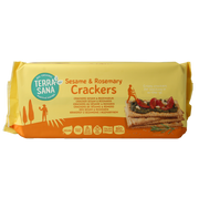 TerraSana Crackers sesam & rozemarijn bio 250.00 Gram