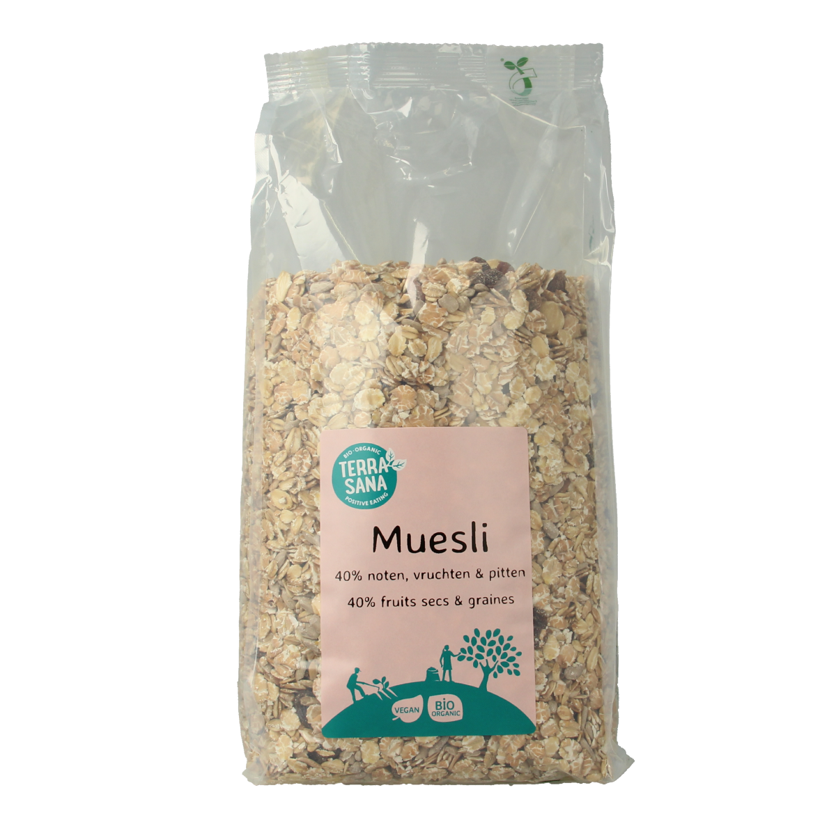 TerraSana Muesli noten & zuidvruchten bio 1.00 Kilogram