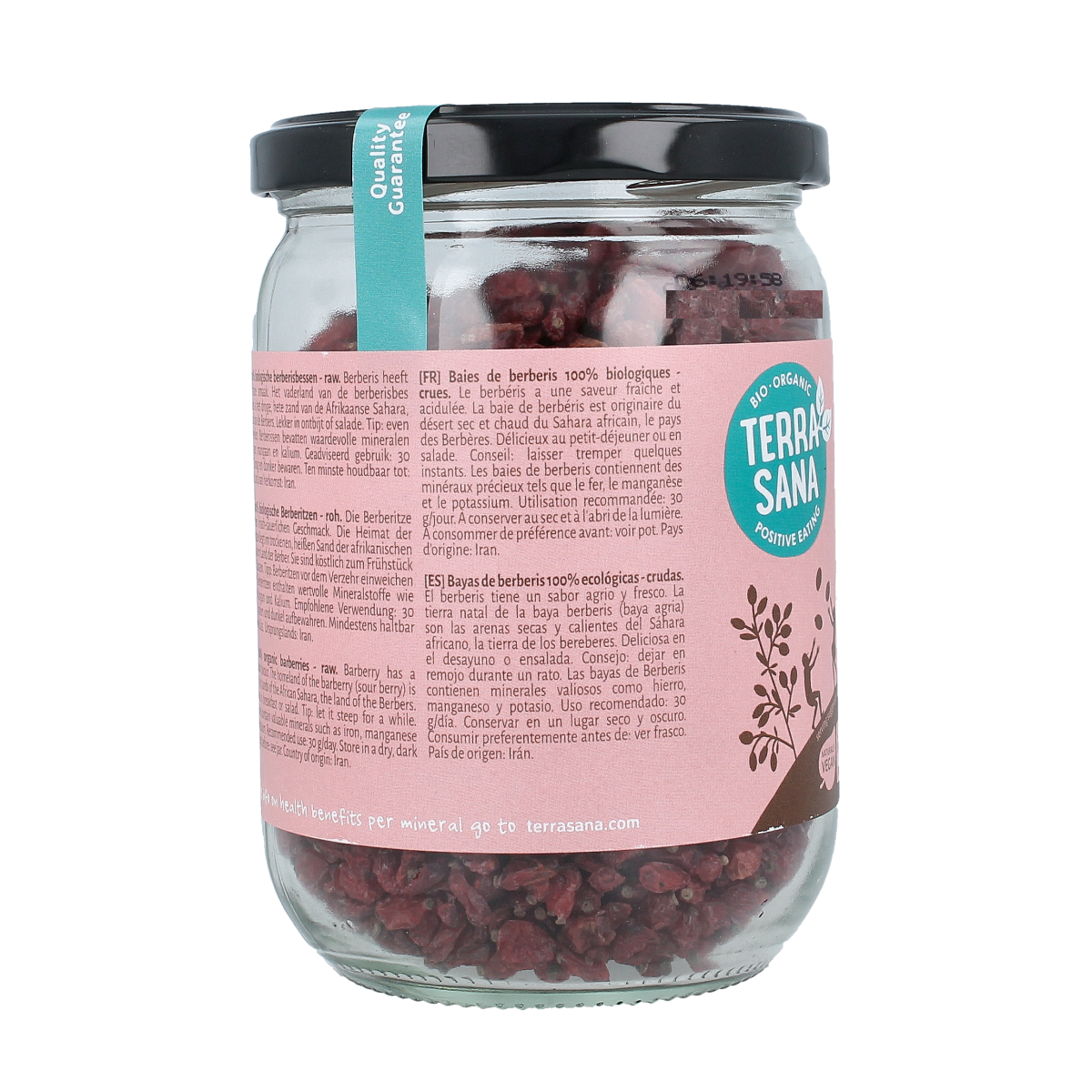 TerraSana Raw berberis bessen (zuurbes) bio 140.00 Gram