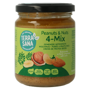 TerraSana 4 mix gemengde notenpasta zonder zout bio 250.00 Gram