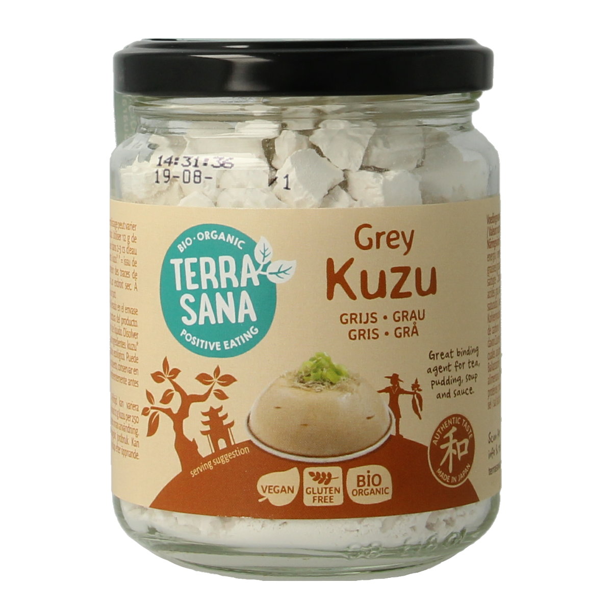 TerraSana Kuzu grijs (glas) eko bio 125.00 Gram