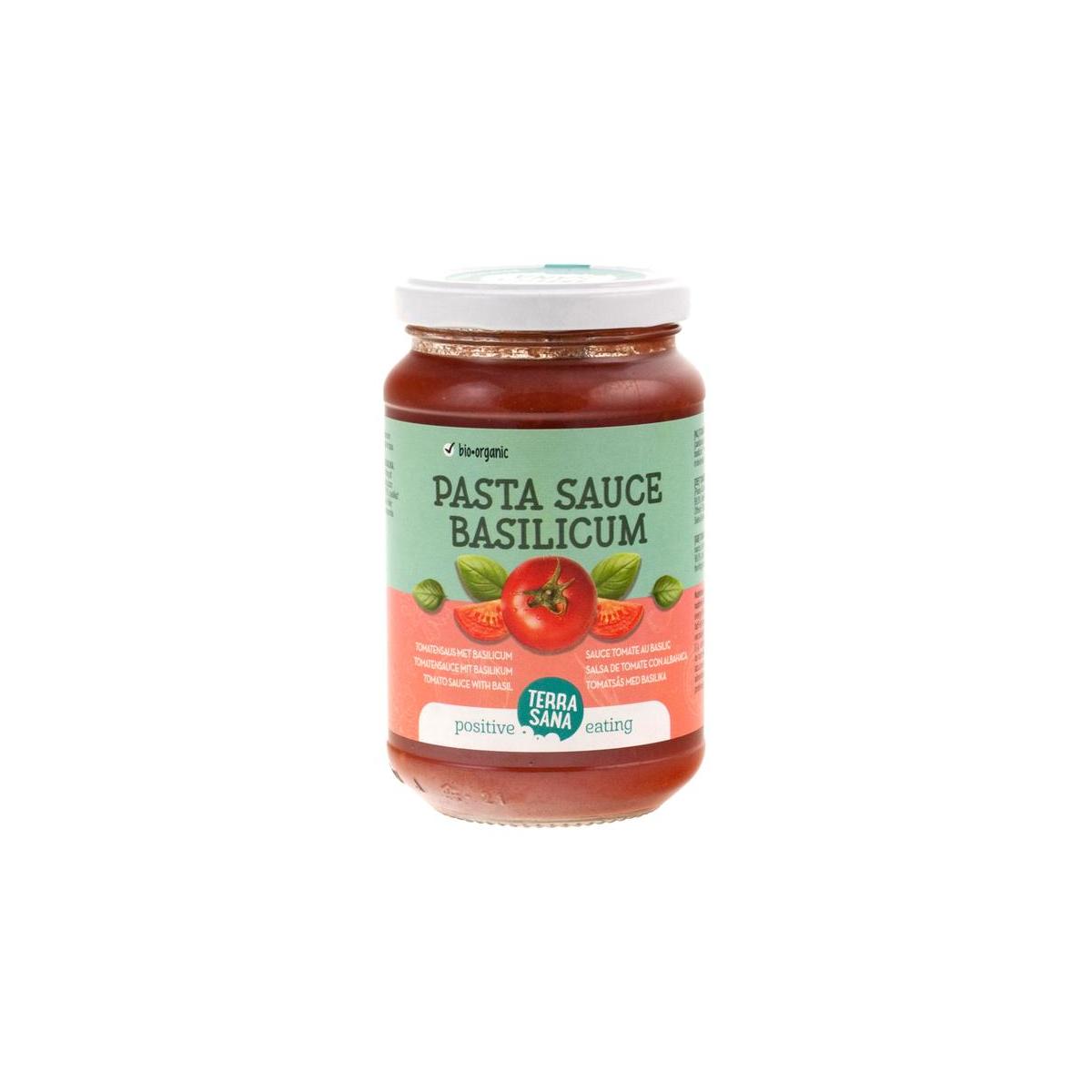 TerraSana Tomatensaus basilicum bio 340 Gram