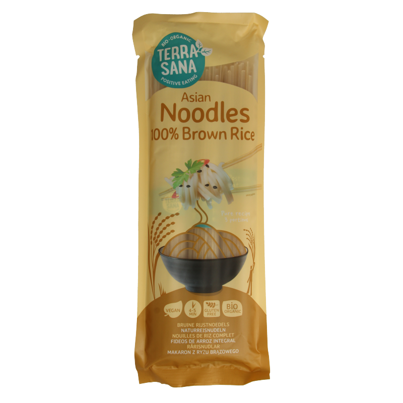 TerraSana Noedels bruine rijst bio 250 Gram