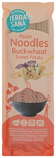 TerraSana Boekweitnoedels met zoete aardappel bio 250.00 Gram