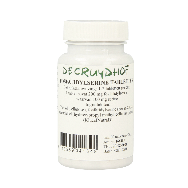 Cruydhof Fosfatidylserine 200mg 30 Tabletten