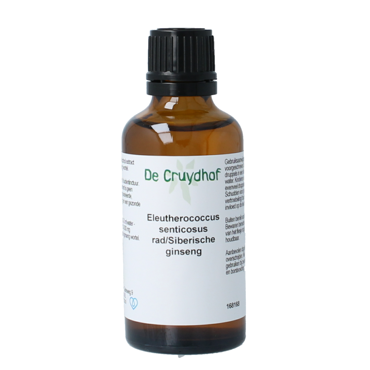 Cruydhof Eleutherococcus senticosus radix tinctuur 50.00 Milliliter