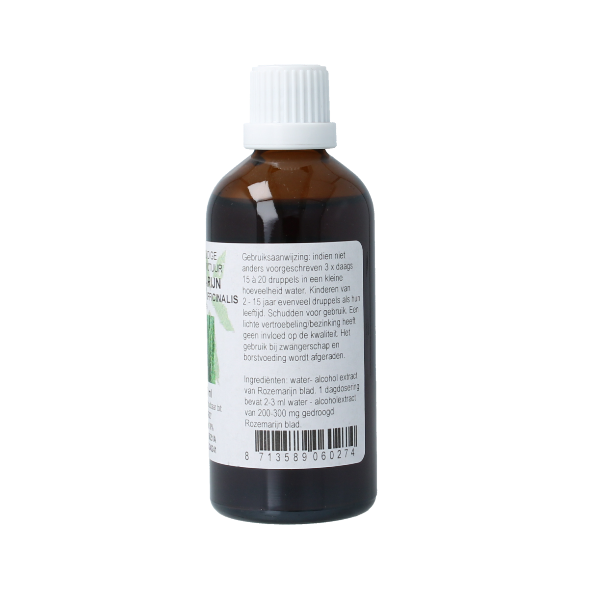Cruydhof Rosmarinus off fol / rozemarijn tinctuur 100.00 Milliliter