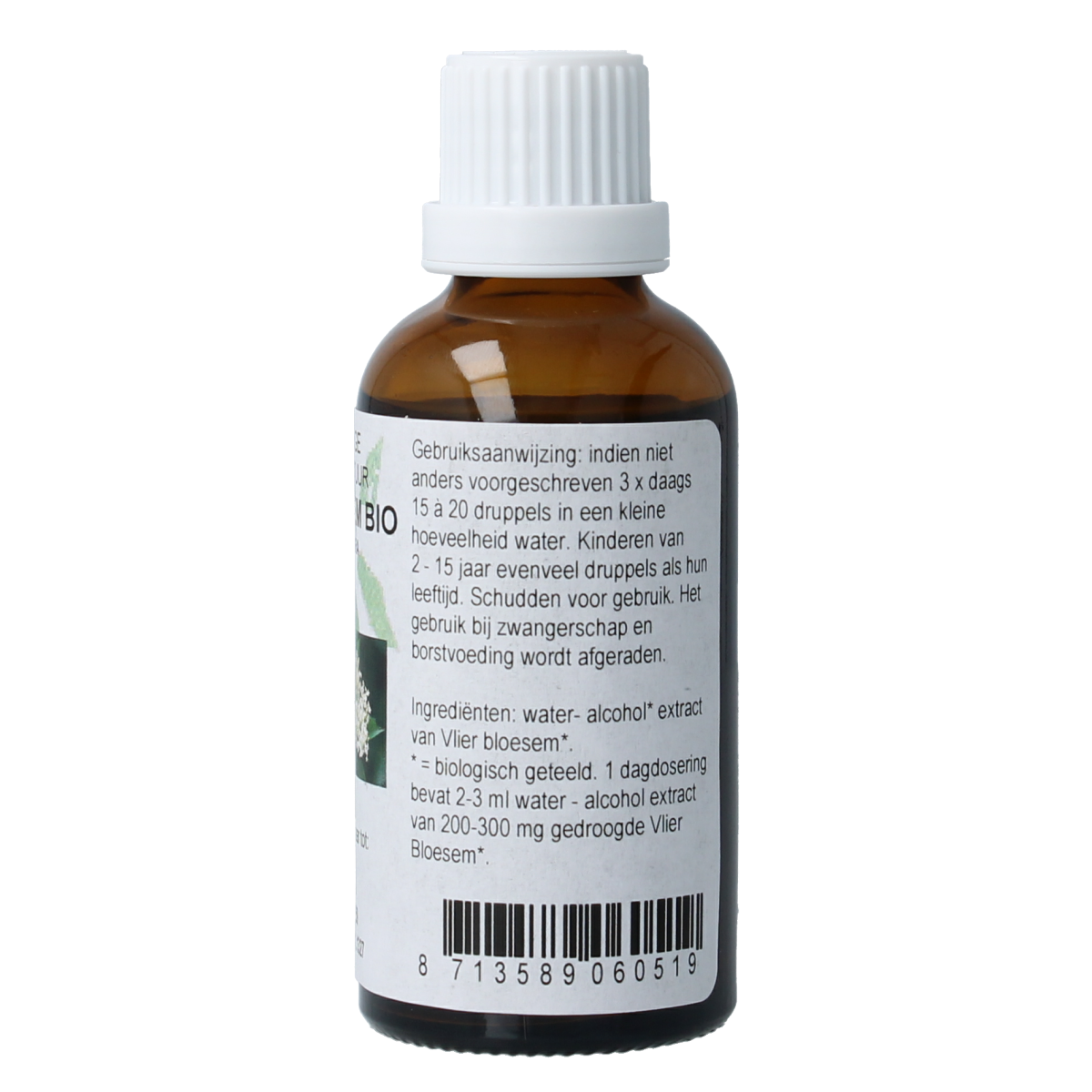 Cruydhof Sambucus nigra / gewone vlier bio 50.00 Milliliter