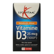 Lucovitaal Vitamine D3 25mcg 120.00 Capsules