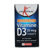Lucovitaal Vitamine D3 25mcg 60.00 Capsules