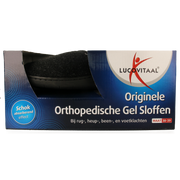 Lucovitaal Orthopedische gel sloffen zwart maat 38-39 1 Paar