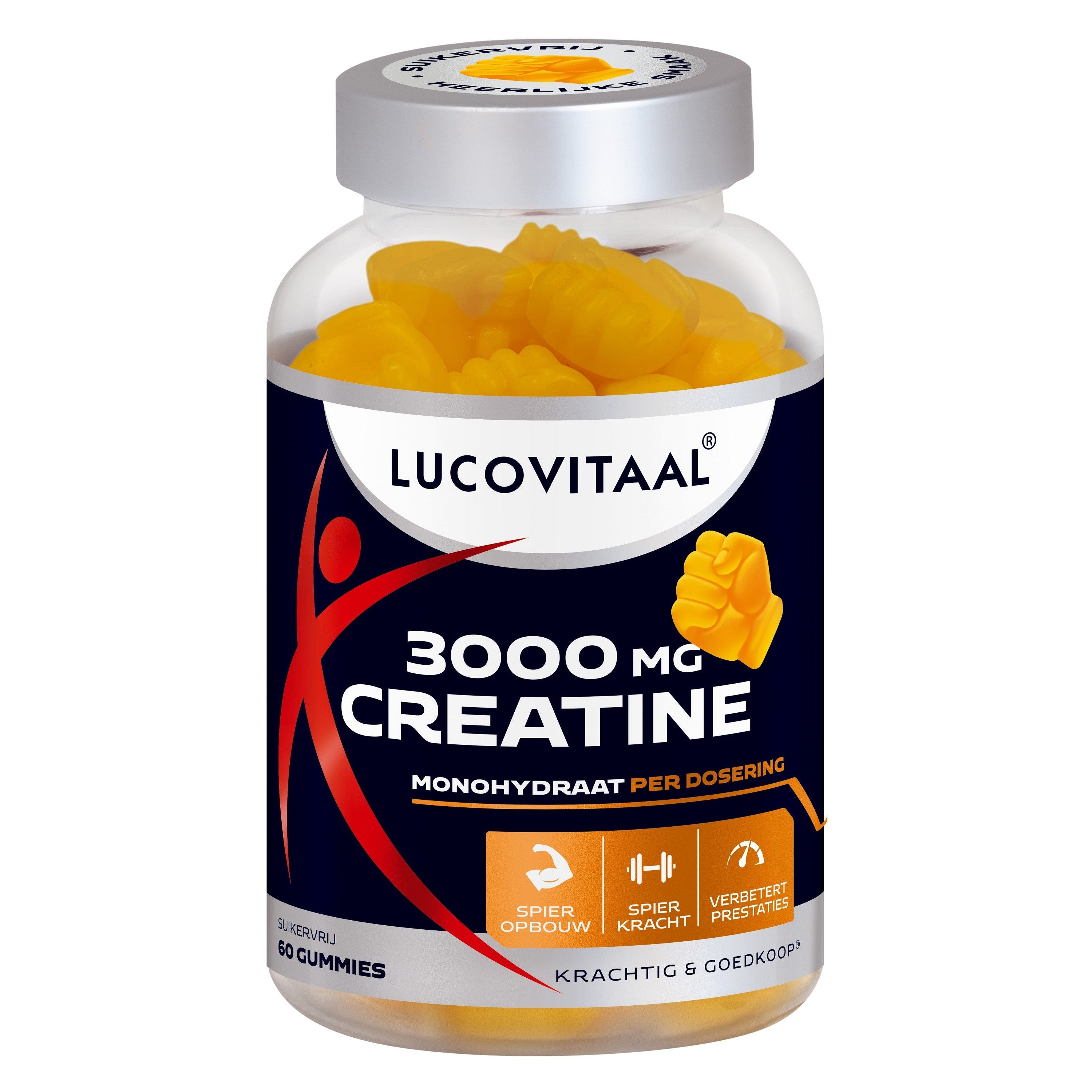 Lucovitaal Creatine 3000mg gummies 60 Stuks