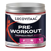 Lucovitaal Pre-workout tropisch fruit 200 Gram