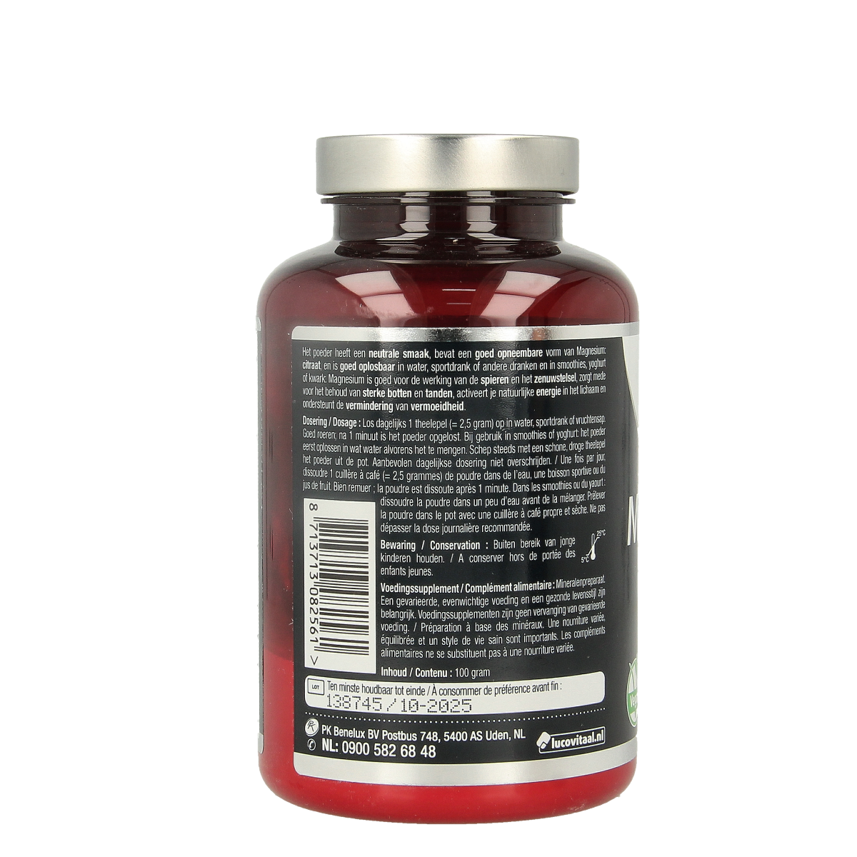 Lucovitaal Magnesium citraat 400mg poeder 100.00 Gram