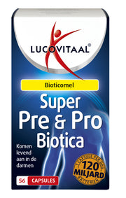 Lucovitaal Super pre & probiotica 120 miljard 56.00 Capsules