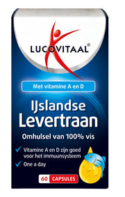 Lucovitaal Levertraan IJslands 60.00 Capsules