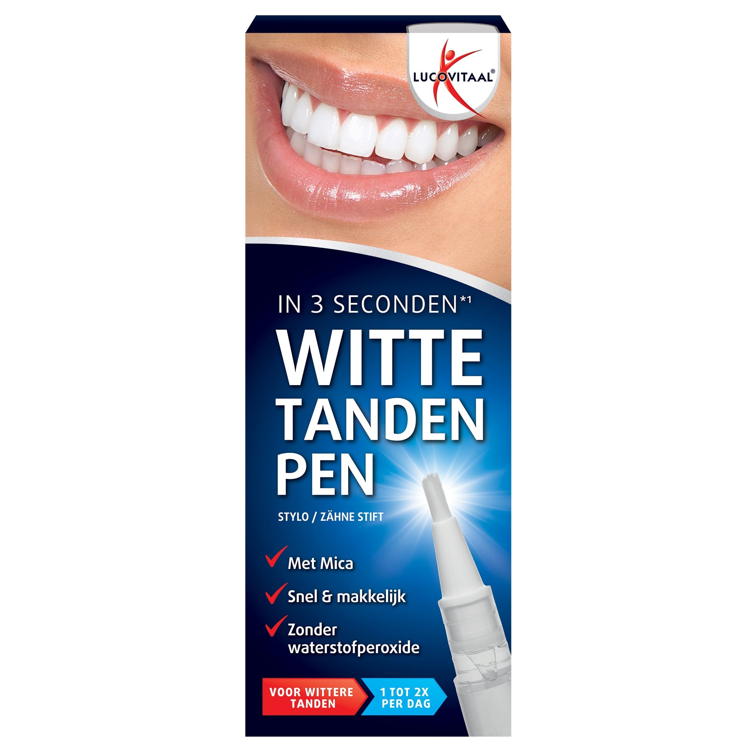 Lucovitaal Witte tanden pen 1 Stuks