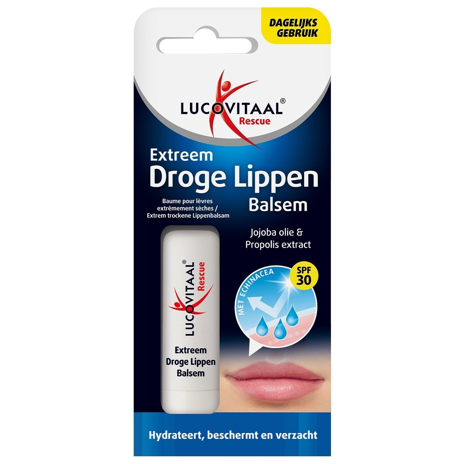 Lucovitaal Lippenbalsem rescue extra droge lippen 5 Gram